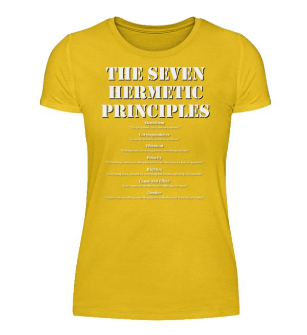 The Seven Hermetic Principles - Women Basic Shirt-3201