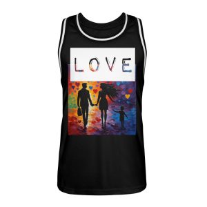 Love Heals Empowers Unites - Unisex Basketball Jersey-16