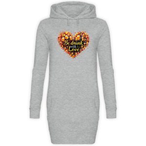 Be Drunk With Love - Hoodie Dress-6807