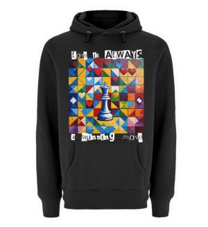 ABC3VBE5_UPH3301-16 Love is always a winning move - Unisex Premium Hoodie-16
