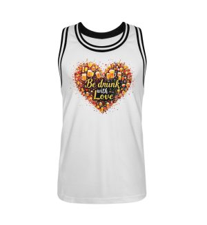 Be Drunk With Love - Unisex Basketball Jersey-3