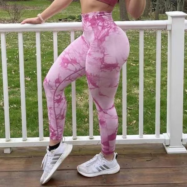 4b631697-9fe0-4df9-919c-2d4de0fe1c4c.jpg Tie Dye Leggings Women Fitness Yoga Pants Seamless Push Up Workout Tights Gym Sports Legging
