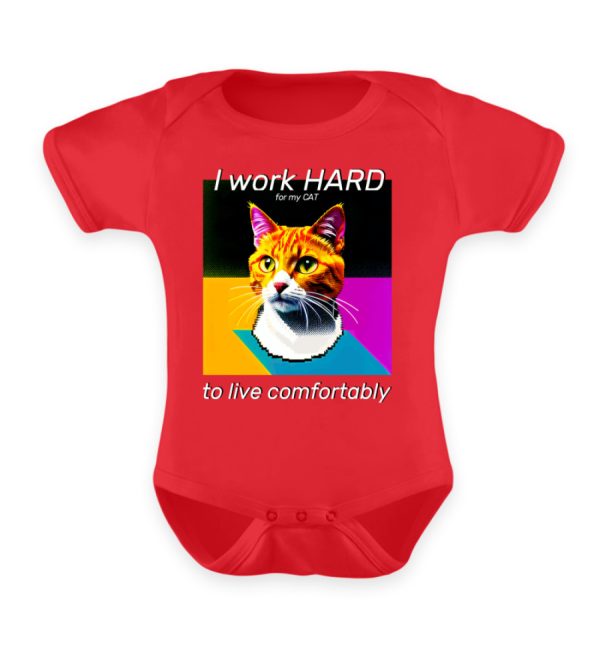 YJIQTLTS_x940-6882 I Work Hard for my CAT to Live Comfortably - Baby Bodysuit-6882