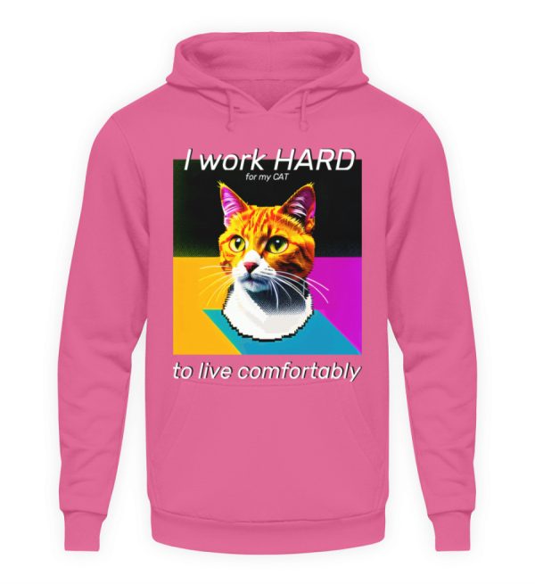 YJIQTLTS_JH001-1521 I Work Hard for my CAT to Live Comfortably - Unisex Hoodie-1521
