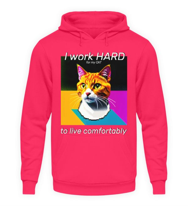 YJIQTLTS_JH001-1610 I Work Hard for my CAT to Live Comfortably - Unisex Hoodie-1610