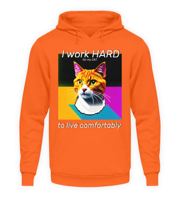 YJIQTLTS_JH001-1692 I Work Hard for my CAT to Live Comfortably - Unisex Hoodie-1692