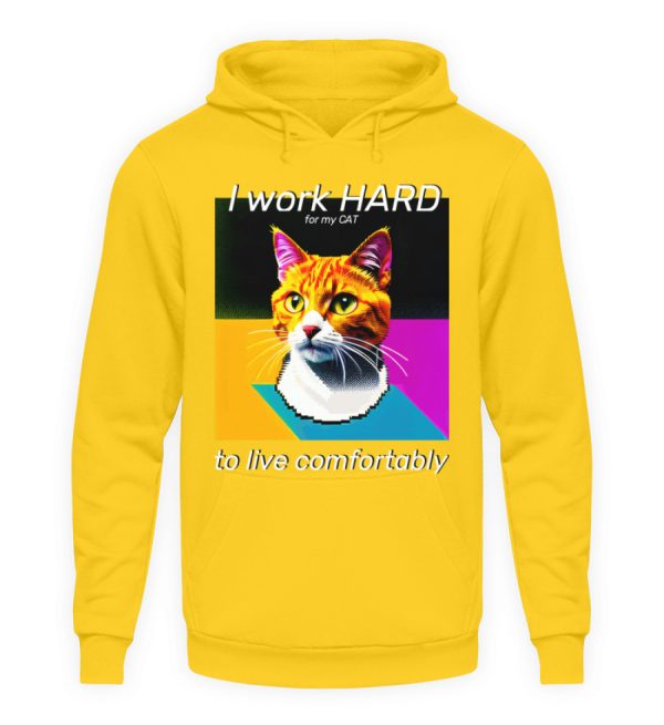 YJIQTLTS_JH001-1774 I Work Hard for my CAT to Live Comfortably - Unisex Hoodie-1774