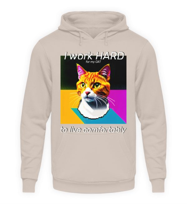YJIQTLTS_JH001-7086 I Work Hard for my CAT to Live Comfortably - Unisex Hoodie-7086