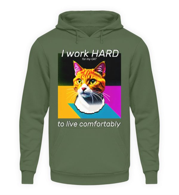 YJIQTLTS_JH001-7267 I Work Hard for my CAT to Live Comfortably - Unisex Hoodie-7267