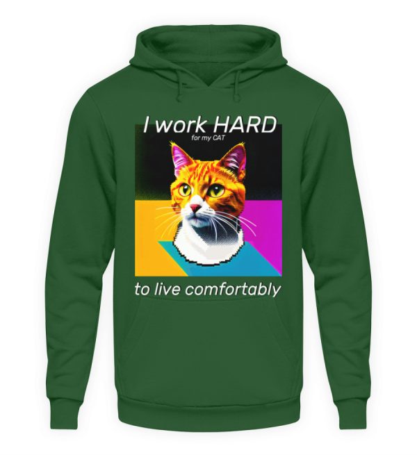 YJIQTLTS_JH001-833 I Work Hard for my CAT to Live Comfortably - Unisex Hoodie-833