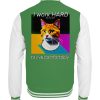 YJIQTLTS_JH043*B*-6754 I Work Hard for my CAT to Live Comfortably - Collegejacket-6754