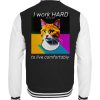 YJIQTLTS_JH043*B*-6757 I Work Hard for my CAT to Live Comfortably - Collegejacket-6757
