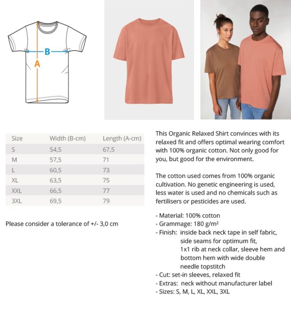 I Work Hard for my CAT to Live Comfortably  - Organic Relaxed Shirt ST/ST