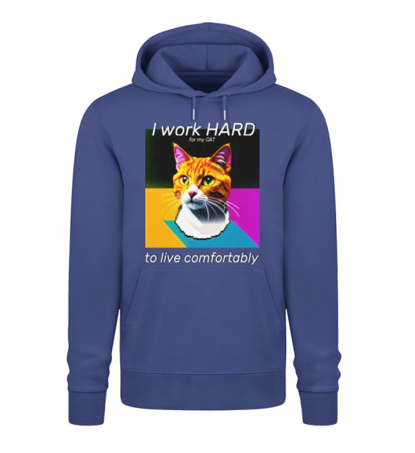 I Work Hard for my CAT to Live Comfortably - Unisex Premium Organic Hoodie 2.0 ST/ST-7217