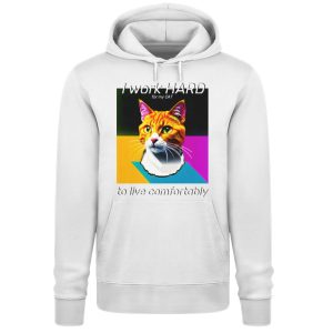YJIQTLTS_STSU177-3 I Work Hard for my CAT to Live Comfortably - Unisex Premium Organic Hoodie 2.0 ST/ST-3
