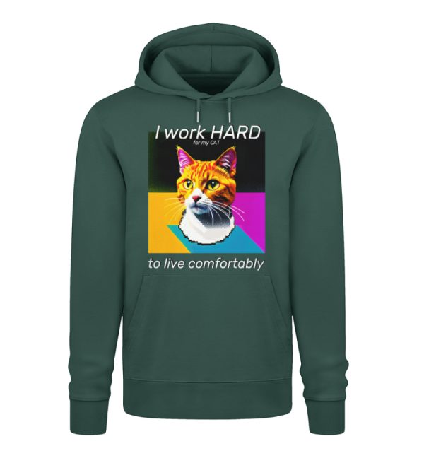 I Work Hard for my CAT to Live Comfortably - Unisex Premium Organic Hoodie 2.0 ST/ST-7112
