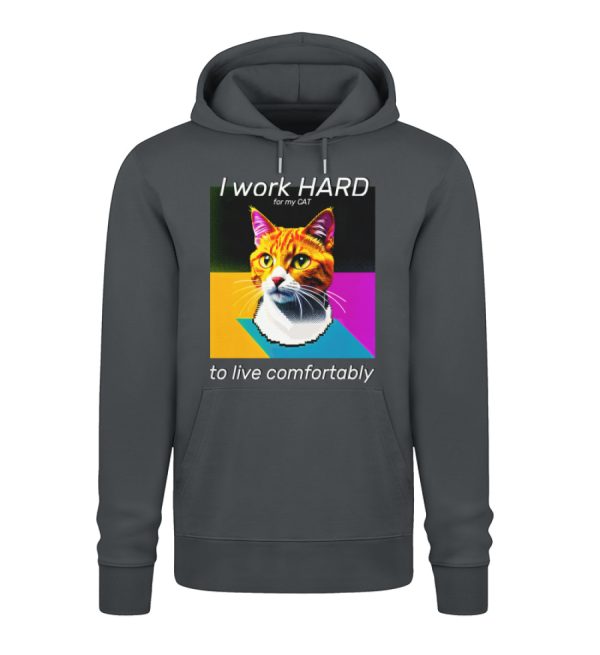 I Work Hard for my CAT to Live Comfortably - Unisex Premium Organic Hoodie 2.0 ST/ST-7147