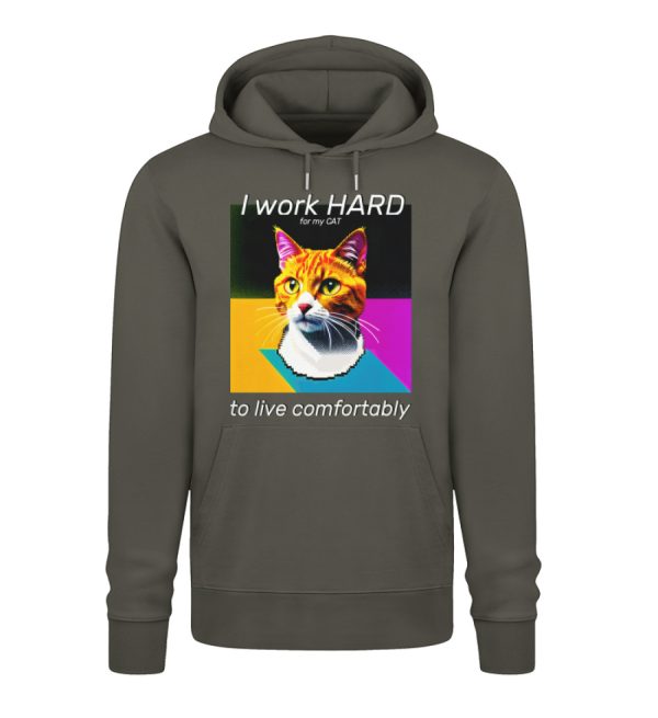 I Work Hard for my CAT to Live Comfortably - Unisex Premium Organic Hoodie 2.0 ST/ST-7151
