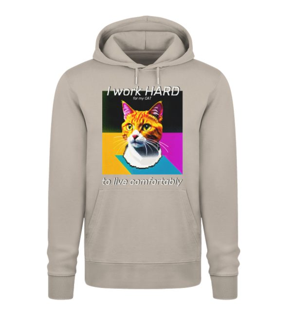 I Work Hard for my CAT to Live Comfortably - Unisex Premium Organic Hoodie 2.0 ST/ST-7159