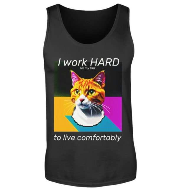I Work Hard for my CAT to Live Comfortably - Men Tanktop-16