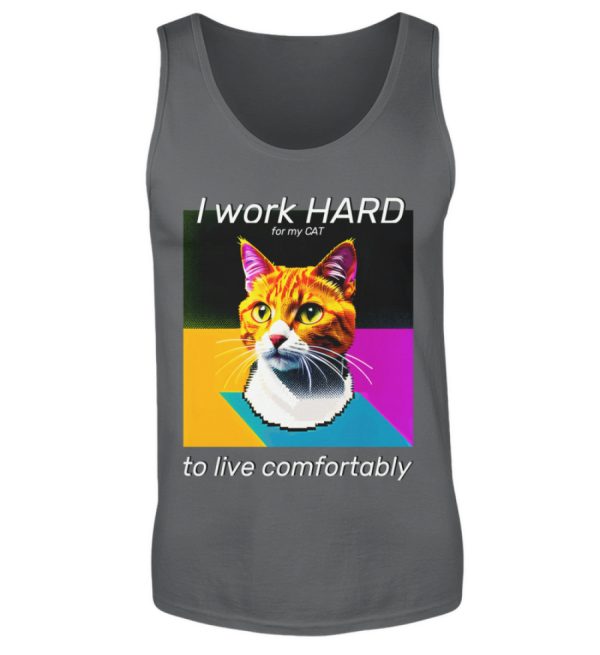 I Work Hard for my CAT to Live Comfortably - Men Tanktop-70