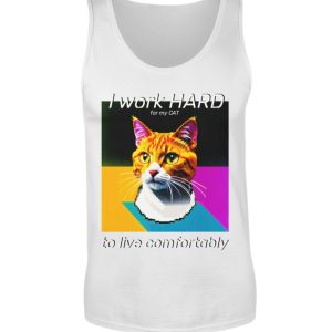 YJIQTLTS_G64200-3 I Work Hard for my CAT to Live Comfortably - Men Tanktop-3
