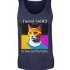 I Work Hard for my CAT to Live Comfortably - Men Tanktop-198