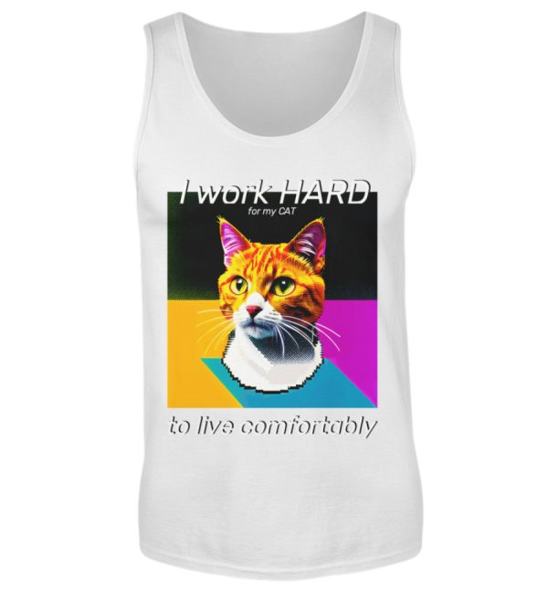 I Work Hard for my CAT to Live Comfortably - Men Tanktop-3