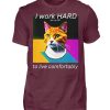 YJIQTLTS_BCTU004-839 I Work Hard for my CAT to Live Comfortably - Men Basic Shirt-839