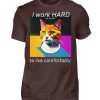 YJIQTLTS_BCTU004-1074 I Work Hard for my CAT to Live Comfortably - Men Basic Shirt-1074