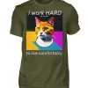 YJIQTLTS_BCTU004-1109 I Work Hard for my CAT to Live Comfortably - Men Basic Shirt-1109