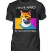 YJIQTLTS_BCTU004-16 I Work Hard for my CAT to Live Comfortably - Men Basic Shirt-16