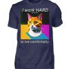 YJIQTLTS_BCTU004-198 I Work Hard for my CAT to Live Comfortably - Men Basic Shirt-198