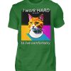 YJIQTLTS_BCTU004-718 I Work Hard for my CAT to Live Comfortably - Men Basic Shirt-718