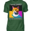 YJIQTLTS_BCTU004-833 I Work Hard for my CAT to Live Comfortably - Men Basic Shirt-833