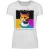 I Work Hard for my CAT to Live Comfortably - Women Basic Shirt-3