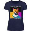 I Work Hard for my CAT to Live Comfortably - Women Basic Shirt-198