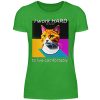 I Work Hard for my CAT to Live Comfortably - Women Basic Shirt-2468