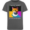YJIQTLTS_STTK909-6896 I Work Hard for my CAT to Live Comfortably - Kinder Organic T-Shirt-6896