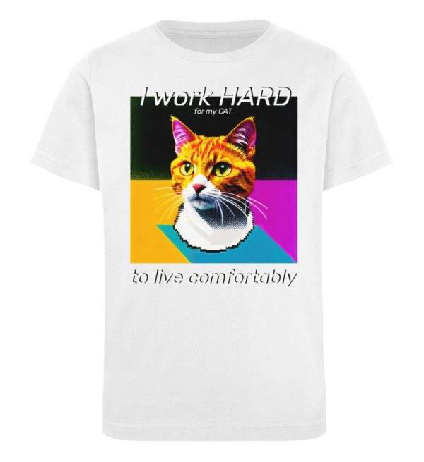 YJIQTLTS_STTK909-3 I Work Hard for my CAT to Live Comfortably - Kinder Organic T-Shirt-3