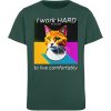 YJIQTLTS_STTK909-7112 I Work Hard for my CAT to Live Comfortably - Kinder Organic T-Shirt-7112