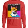 I Work Hard for my CAT to Live Comfortably - Unisex Sweatshirt-1565
