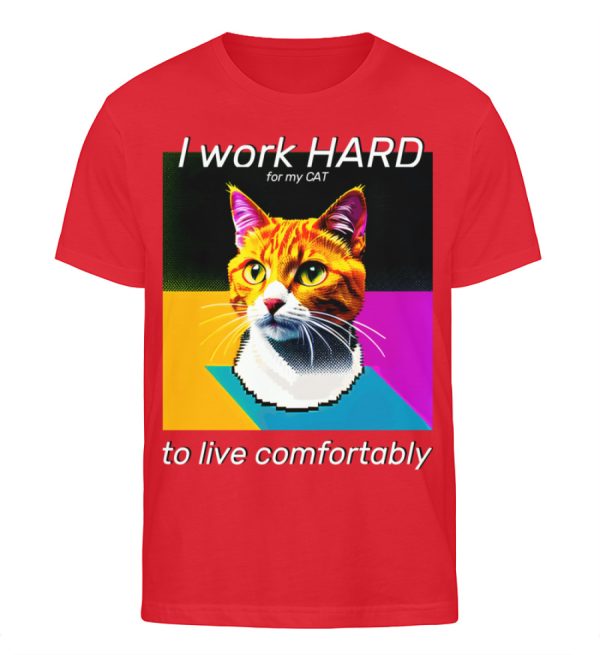 YJIQTLTS_STTU758-6882 I Work Hard for my CAT to Live Comfortably - Men Organic Shirt-6882