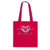 76cd4549-643b-4612-bd47-107850a4f6fd.jpg Red tote bag with the All We Need is Love heart and script design