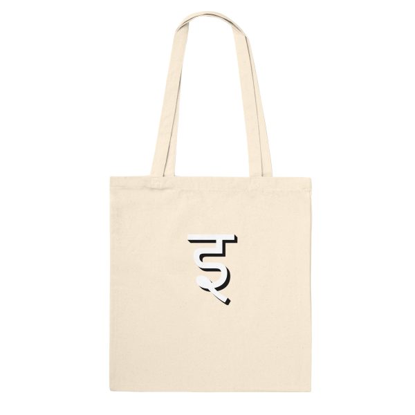 8635cca7-bc33-465b-bb04-3d4cb4b6cd1d.jpg Back of the natural tote bag with the small Spirituali-Tee logo